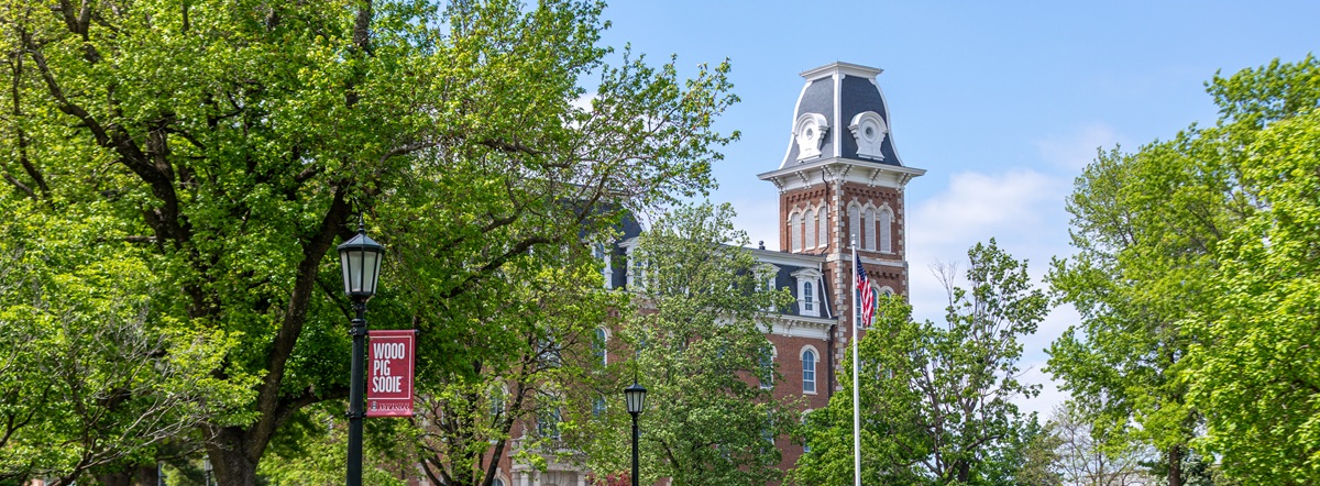 Old Main in the spring